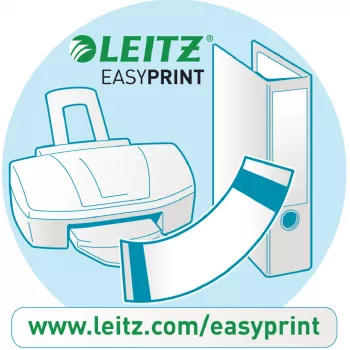 Leitz PC-tulostettavat selkätarrat tavallisiin vipukansioihin