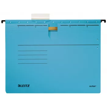 Leitz Alpha riippukansio kartonki, metalli A4 sininen 5 kpl