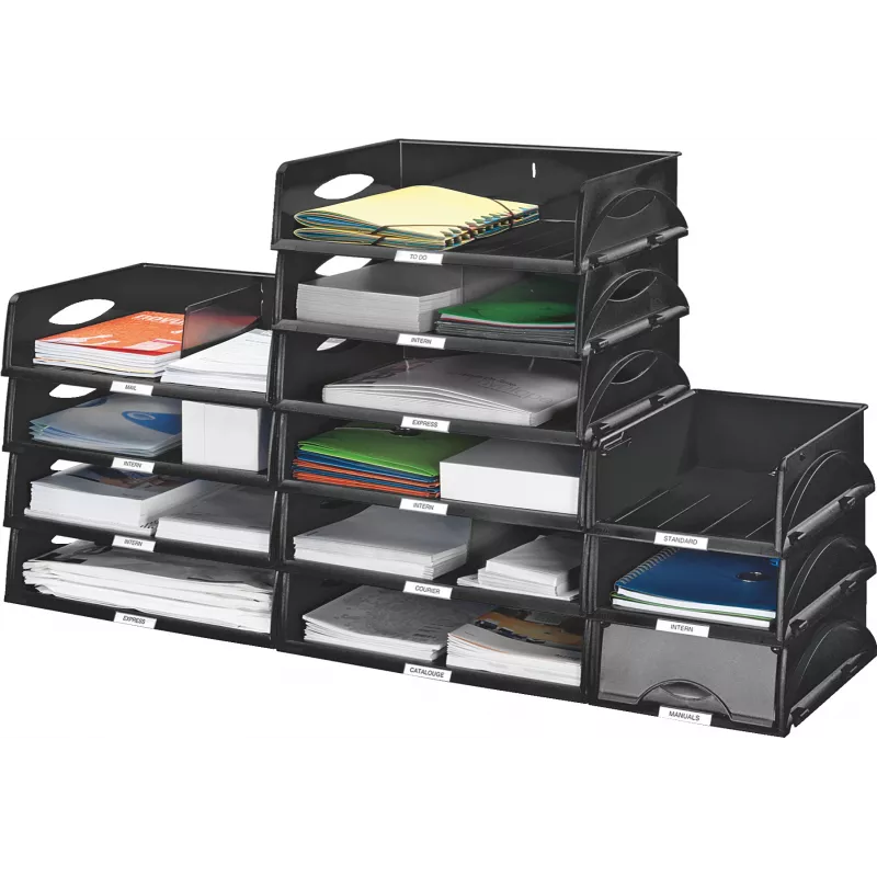 Leitz Tray Sorty Landscape Standard, muovi, musta, A4, 405 mm, 300 mm, 125 mm