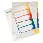 Leitz PC-tulostettava indeksi, PP, erittäin leveä, numeerinen välilehti-rekisteri, polypropeeni (PP), sininen, vihreä, oranssi, punainen, keltainen, 245 mm, 2 mm, 305 mm