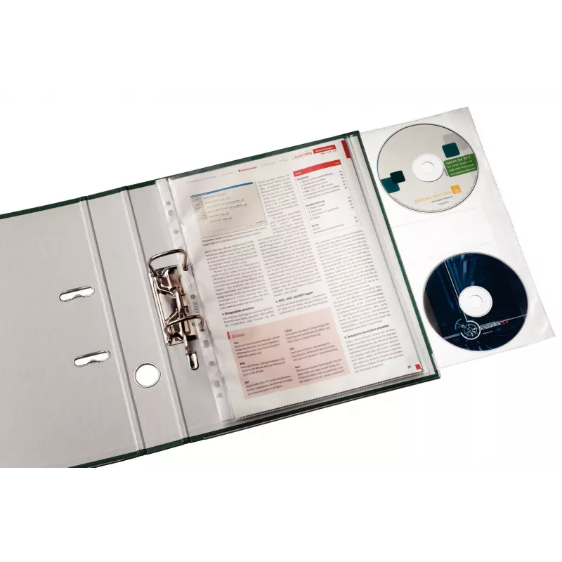 Leitz Premium CD-kotelo A4, 30 % kierrätysmuovia kuluttajaa edeltävistä jätteistä