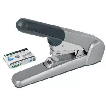 Leitz Heavy Duty flat Clinch -nitoja, 60 arkkia, harmaa, vaaleanharmaa, standard-clinch, 25/10, 6 cm, 110 niittiä