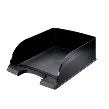 Leitz Briefablage Plus Jumbo, muovi, musta, A4, kirjekuori, kirje, muistilappu, paperi, 242 x 330 x 95 mm, 255 x 357 x 103 mm