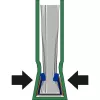Leitz impressBIND päällys Soft 14,0 mm, A4, sininen, 140 arkkia, 214 mm, 302 mm, 18 mm