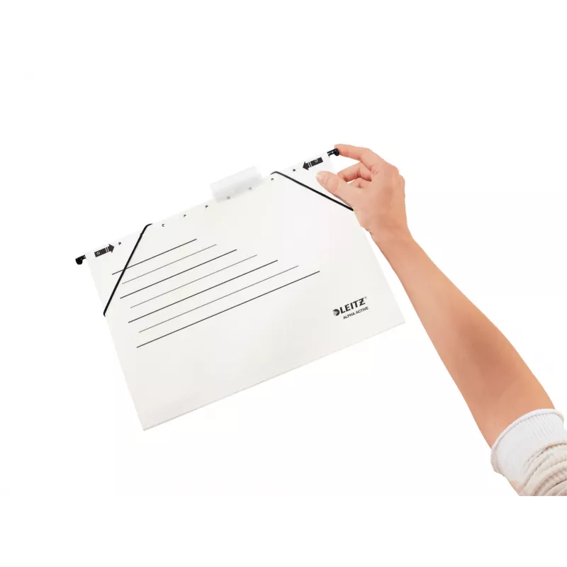 Leitz riippukansio Alpha Active FSC®, A4, valkoinen, kartonki, 348 mm, 260 mm, 90 g