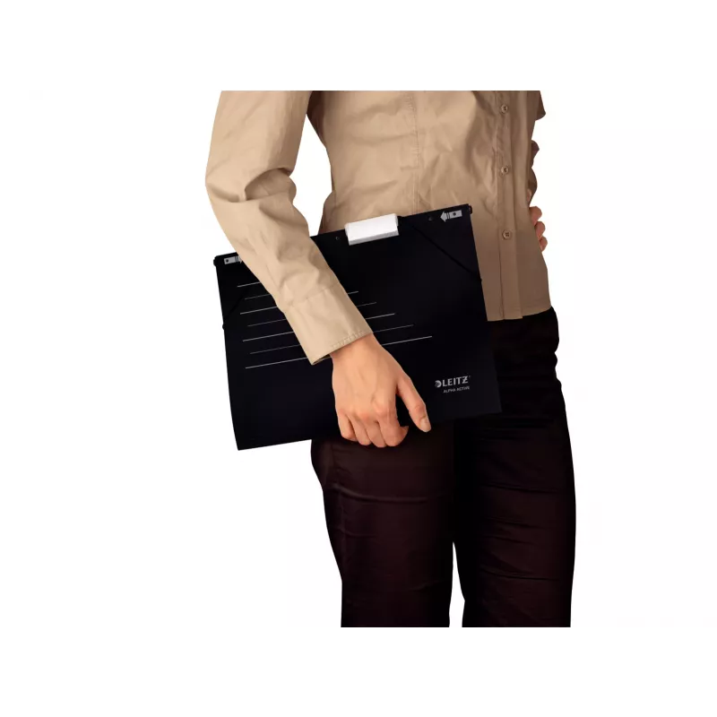 Leitz riippurekisterikansio Alpha Active FSC®, A4, musta, kartonki, 348 mm, 260 mm, 90 g