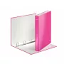 Leitz WOW -rengaskansio laminoitu A4+ 4DR/25 mm, A4, kartonki, pinkki, 230 arkkia, 80 g/m², 2,5 cm