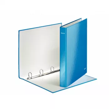 Leitz WOW -rengaskansio laminoitu A4+ 4DR/25 mm, A4, kartonki, sininen, 230 arkkia, 80 g/m², 2,5 cm