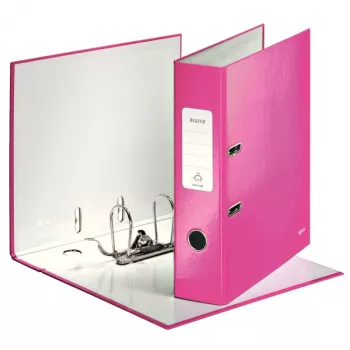 Leitz 180° WOW -kansio POB/laminoitu A4/80 mm, A4, kartonki, pinkki, 600 arkkia, 80 g/m², 8 cm
