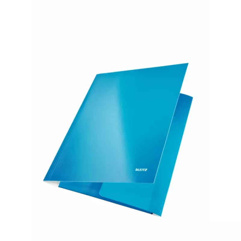 Leitz WOW 3-läppäkansio Card/POB A4, A4, polypropeeni (PP), sininen, 250 arkkia, 80 g/m², paperi