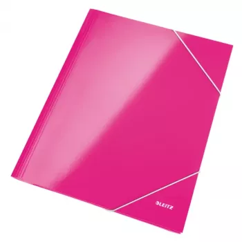 Leitz WOW 3-läppäkansio Card/POB A4, A4, polypropeeni (PP), pinkki, 250 arkkia, 80 g/m², paperi