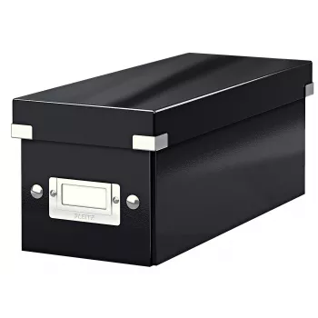 Leitz Click & Store WOW CD-säilytyslaatikko, musta, kartonki, 143 mm, 352 mm, 136 mm, 440 g
