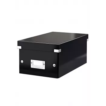 Leitz Click & Store WOW DVD-säilytyslaatikko, musta, kartonki, 570 g