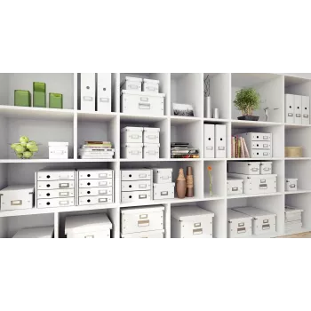 Leitz Click & Store WOW DVD-säilytyslaatikko, valkoinen, kartonki, 206 mm, 325 mm, 147 mm, 570 g