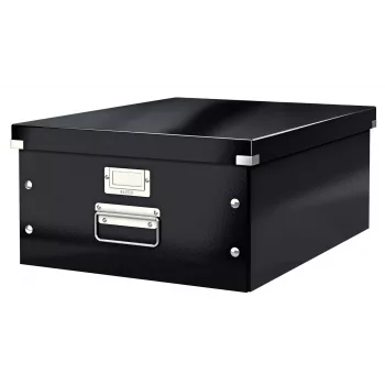 Leitz Click & Store WOW suuri säilytyslaatikko, musta, kartonki, 369 mm, 482 mm, 200 mm, 1,28 kg
