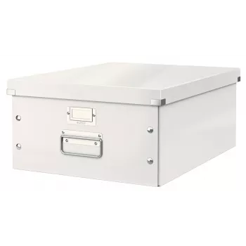 Leitz Click & Store WOW suuri säilytyslaatikko, valkoinen, kartonki, 369 mm, 482 mm, 200 mm, 1,28 kg