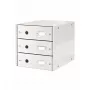 Leitz Click & Store WOW laatikosto (3 laatikkoa), valkoinen, kartonki, 286 mm, 282 mm, 330 x 251 x 59 mm, 2,21 kg