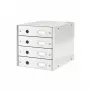 Leitz Click & Store WOW laatikosto (4 laatikkoa), valkoinen, kartonki, 286 mm, 282 mm, 330 x 251 x 59 mm, 2,49 kg