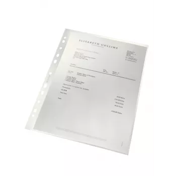 Leitz Recycle A4-sivutasku, 210 x 297 mm (A4), läpinäkyvä, polypropeeni (PP), pysty, 80 g/m², 0,1 mm
