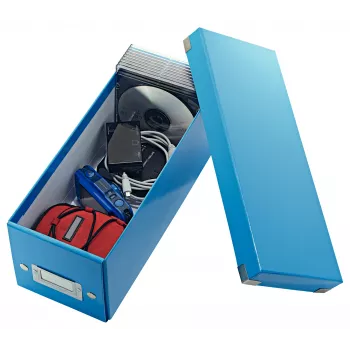 Leitz Click & Store WOW CD-säilytyslaatikko, sininen, kartonki, 143 mm, 352 mm, 136 mm, 440 g