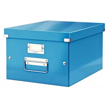 Leitz Click & Store WOW keskikokoinen säilytyslaatikko, sininen, kartonki, 16,7 L, 281 mm, 200 mm, 265 x 335 x 188 mm