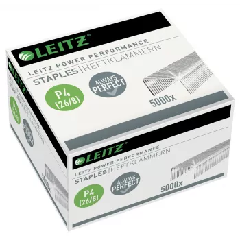 Leitz niitit Power Performance P4 26/8 laatikko 5000 kpl, niittipakkaus, 26/8, 8 mm, 100 niittiä, kiinnitys, 26/8