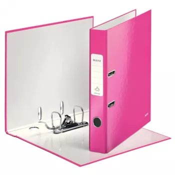 Leitz vivusto 180° WOW POB/laminoitu A4/50mm, A4, kartonki, pinkki, 350 arkkia, 80 g/m², 5 cm