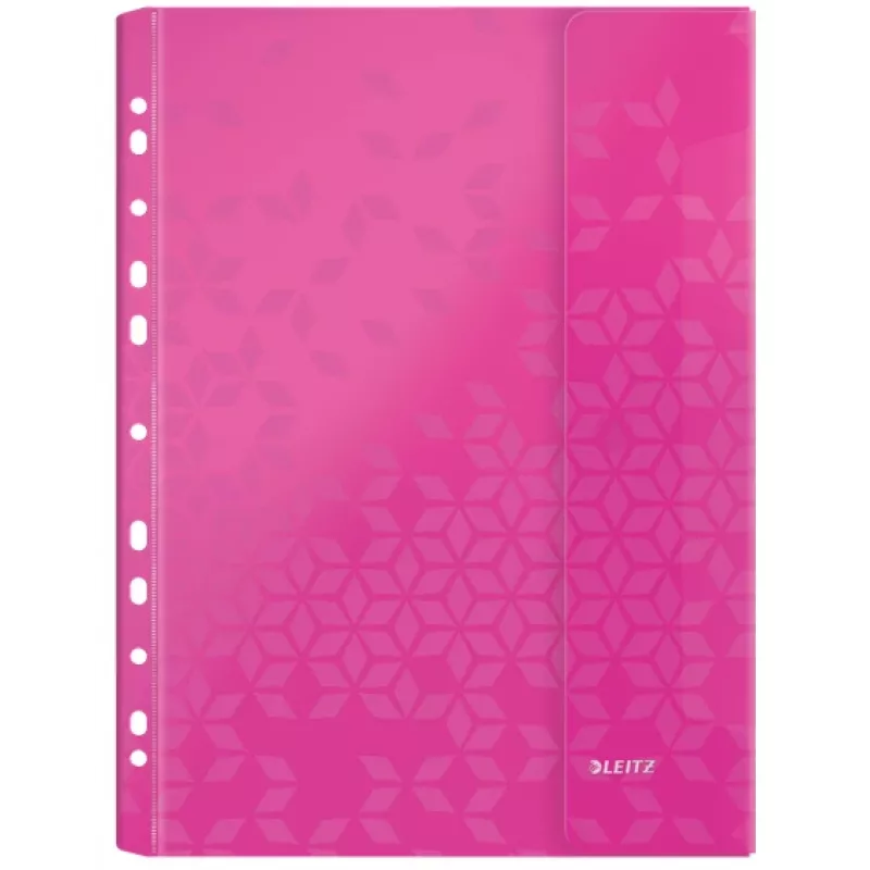 Leitz kannellinen tasku WOW A4 PP värillinen lajiteltu, A4, värit lajiteltu, polypropeeni (PP), 0,2 mm, 235 mm, 4 mm