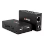 Lindy 100 m 2 portin USB 2.0 Cat.6 -jatko, AV-lähetin ja -vastaanotin, 100 m, langallinen, musta