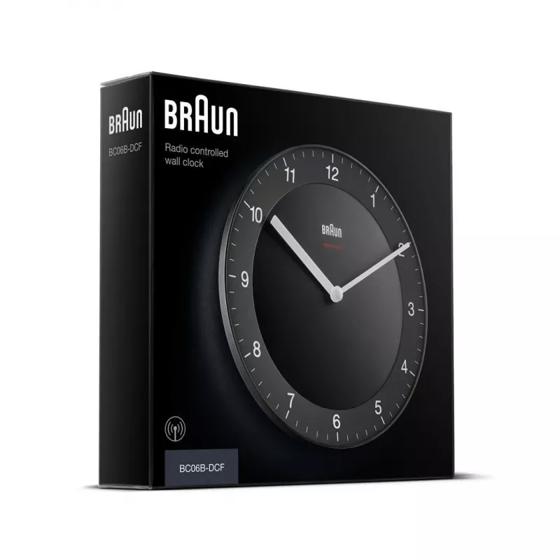 Braun BC06B-DCF kvartsikello pyöreä musta