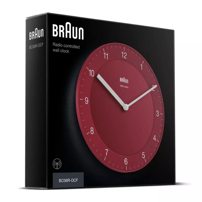 Braun BC06R-DCF kvartsikello Circle punainen