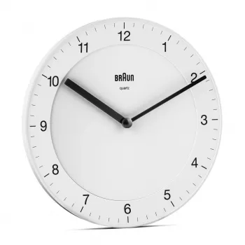 Braun BC06W kvartsikello pyöreä valkoinen