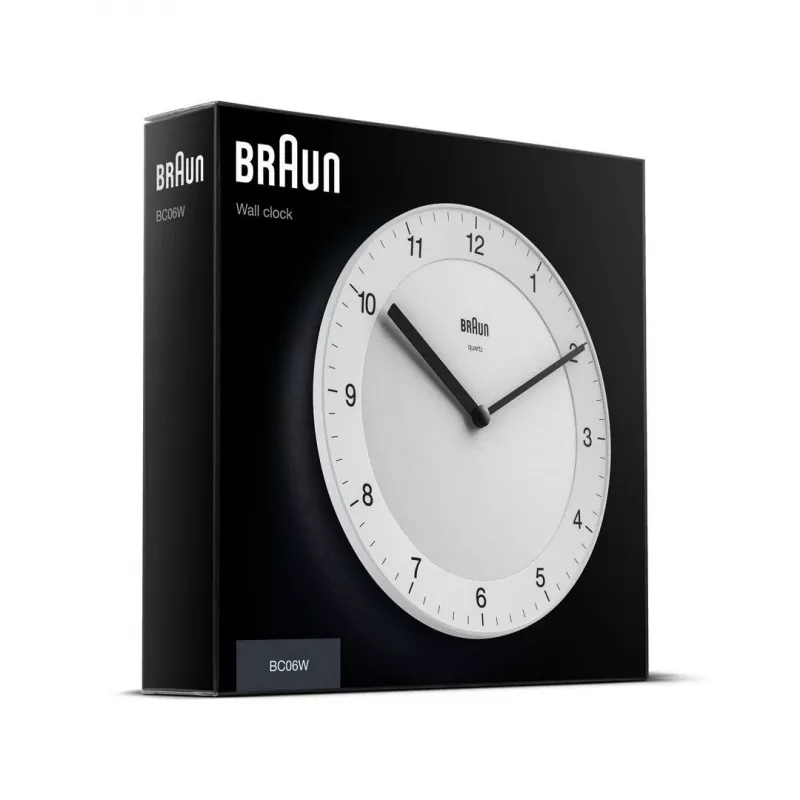 Braun BC06W kvartsikello pyöreä valkoinen
