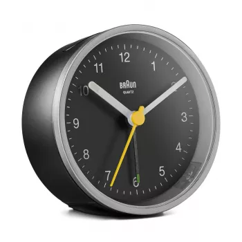 Braun BC12SB kvartsiherätyskello musta, hopea