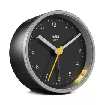 Braun BC12SB kvartsiherätyskello musta, hopea