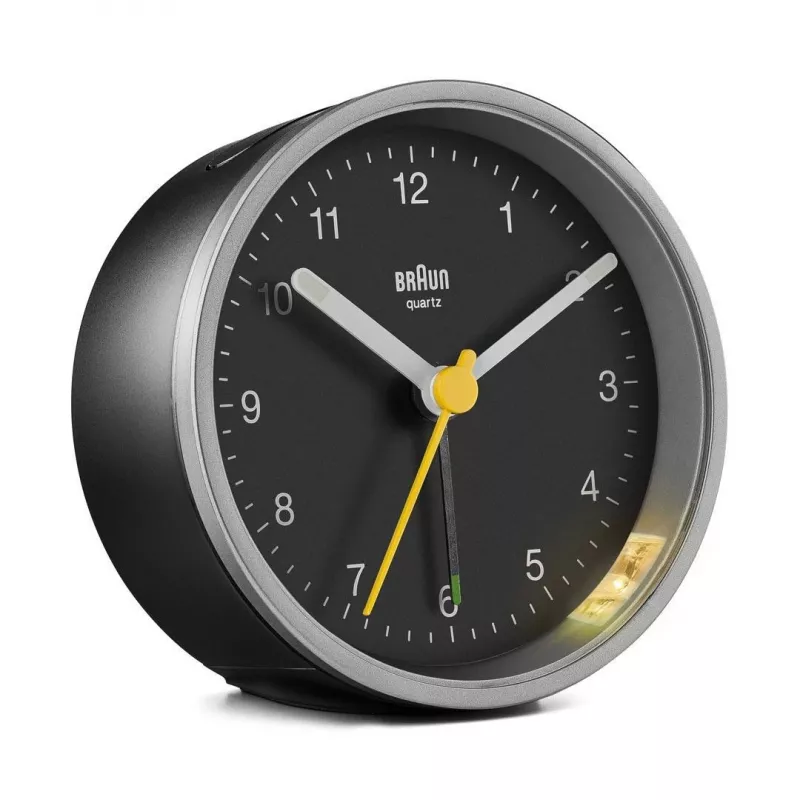 Braun BC12SB kvartsiherätyskello musta, hopea
