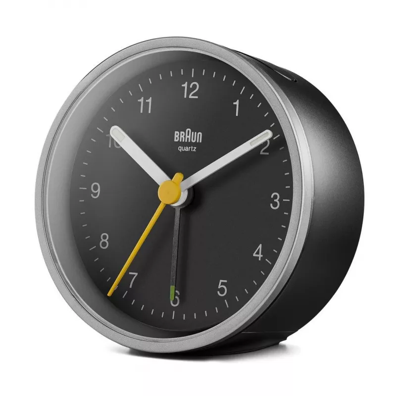 Braun BC12SB kvartsiherätyskello musta, hopea