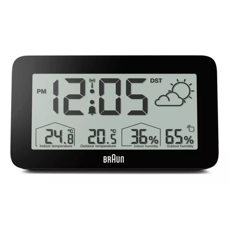 Braun BC13BP-DCF digitaalinen herätyskello musta