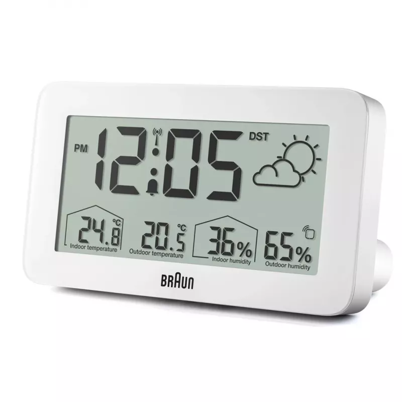 Braun BC13WP-DCF herätyskello digitaalinen herätyskello valkoinen