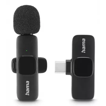 Hama Smart Wireless musta langaton lavalier-mikrofoni