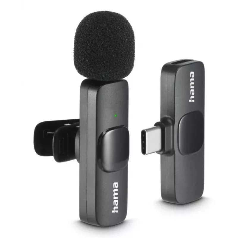 Hama Smart Wireless musta langaton lavalier-mikrofoni
