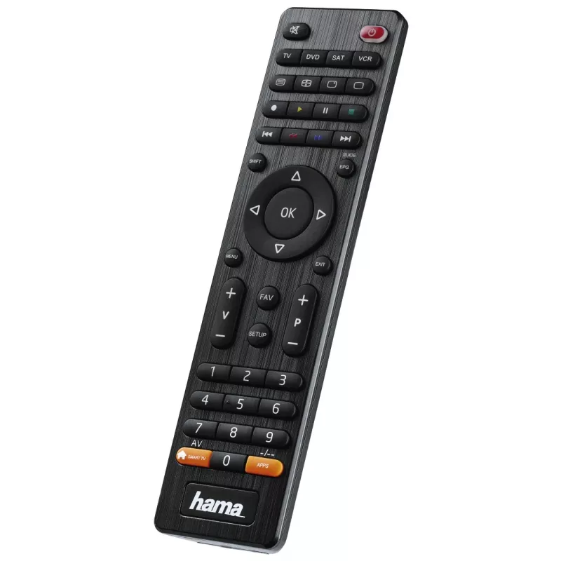 Hama 00012306 kaukosäädin IR Wireless DVD/Blu-ray, STB, TV, VCR painikkeet