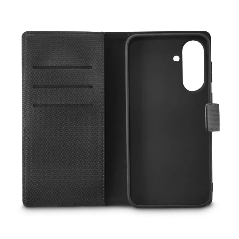 Puhelinkotelo musta Rock 00037343 — lompakkokirjakotelo Samsung Galaxy A37 5G:lle, musta, 1 kpl