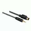 Hama yleinen PC-TV-liitäntäkaapeli, 5,0 m 5 m S-Video (4-pin) + 3,5 mm SCART (21-pin) musta