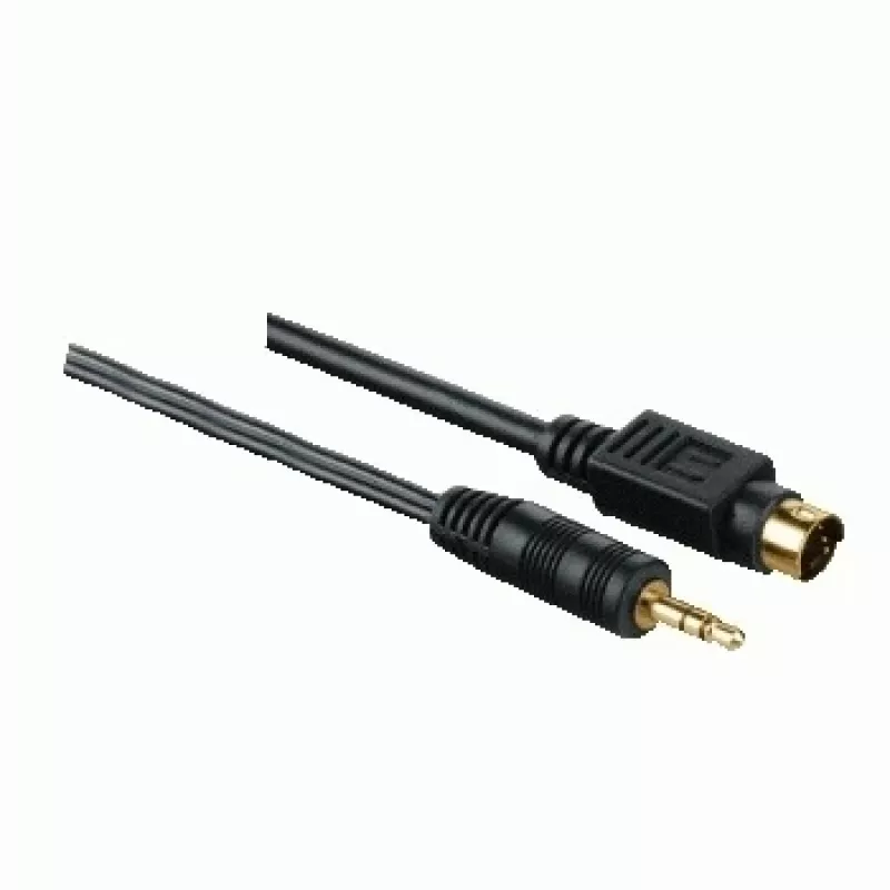 Hama yleinen PC-TV-liitäntäkaapeli, 5,0 m 5 m S-Video (4-pin) + 3,5 mm SCART (21-pin) musta