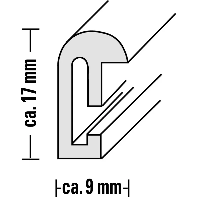 Hama Sevilla yksittäinen kuvakehys hopea