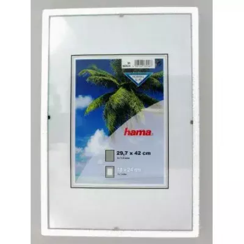 Hama Clip-Fix 29,7 x 42 cm läpinäkyvä lasikehys