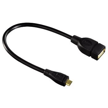 Hama USB 2.0 -adapterikaapeli USB-kaapeli 0,15 m USB A Micro-USB B musta