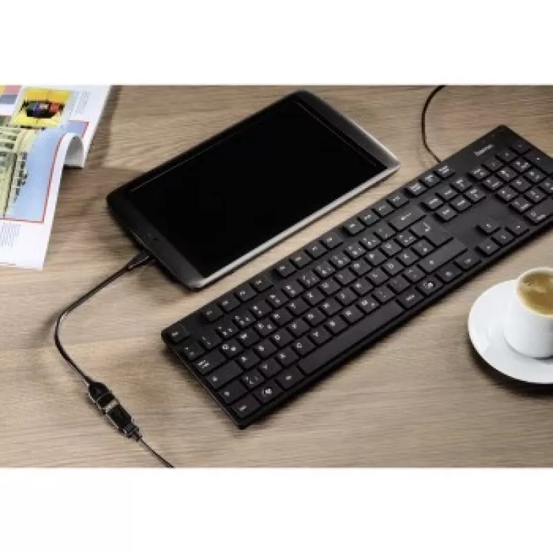 Hama USB 2.0 -adapterikaapeli USB-kaapeli 0,15 m USB A Micro-USB B musta