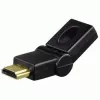 Hama kompakti adapteri HDMI-uros - HDMI-naaras, kääntyvä, musta